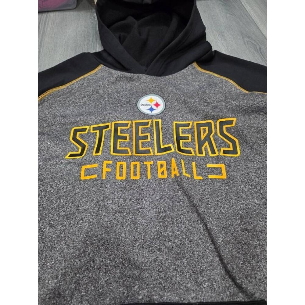 Fanatics NFL Pittsburgh Steelers Y2K Football Hoodie Black Size 2XL A004608 - Picture 3 of 6